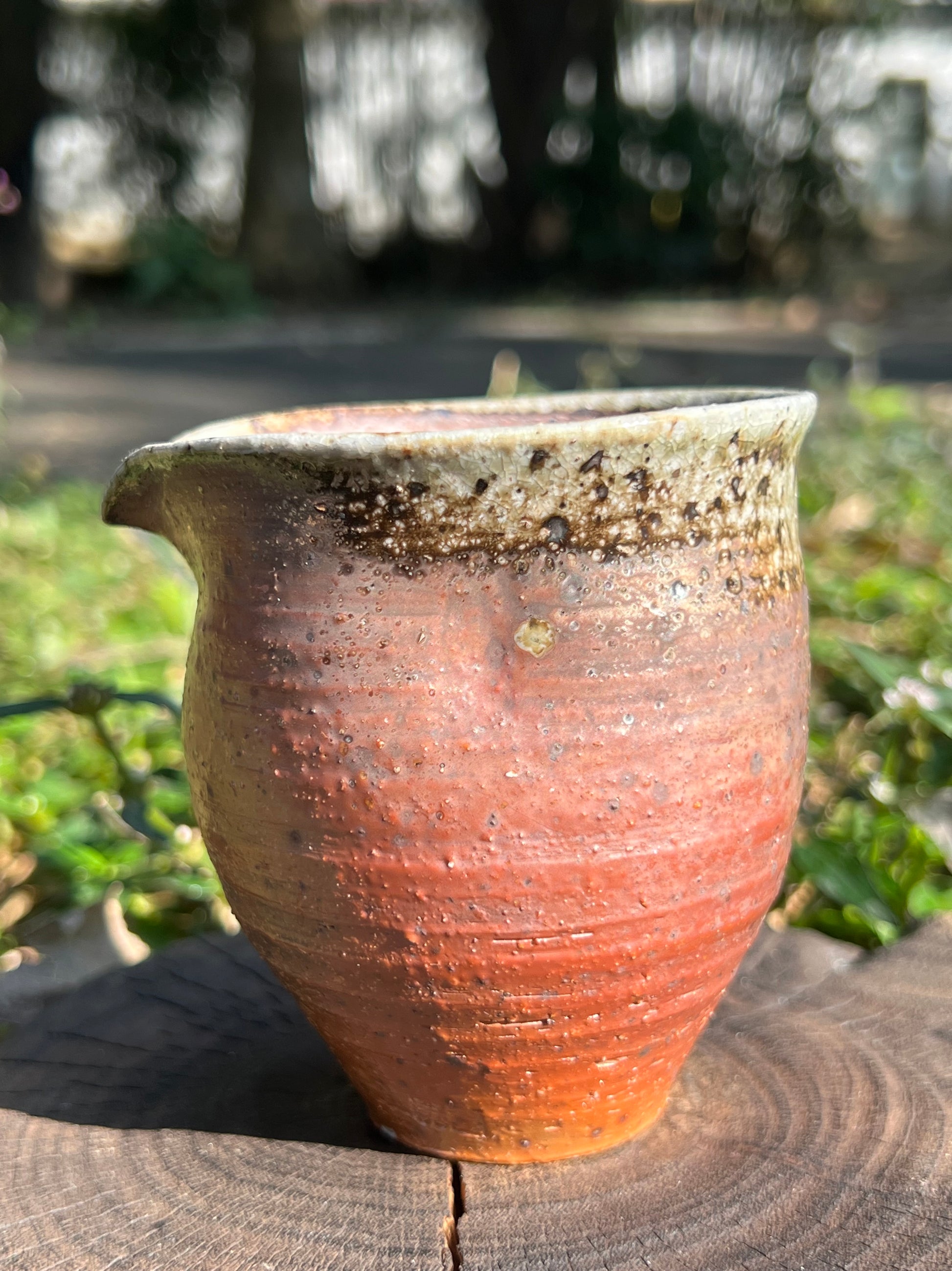 This is a woodfired pottery faircup gongdaobei