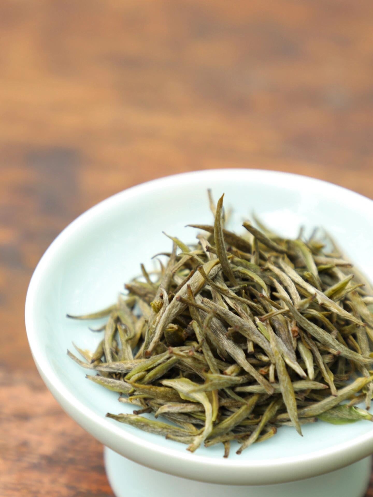 This is Chinese yellow tea Junshan silver needle