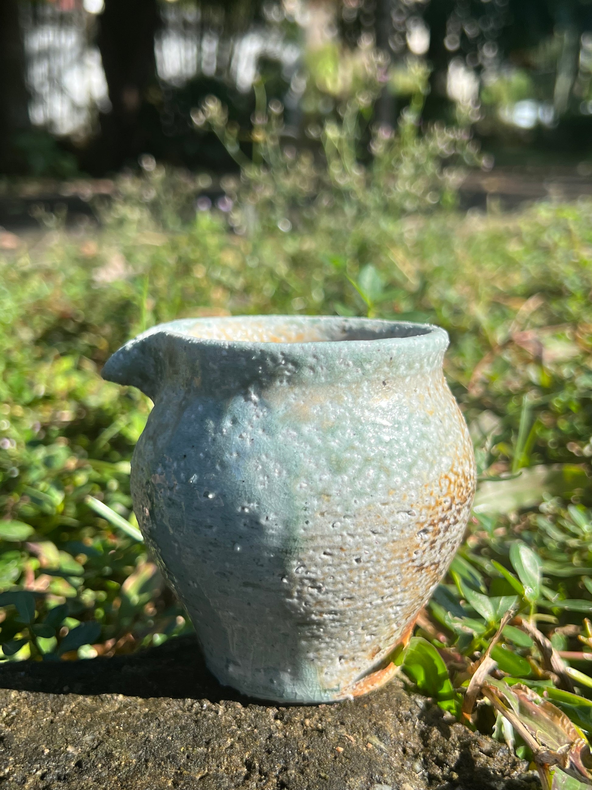 This is a woodfired pottery faircup gongdaobei