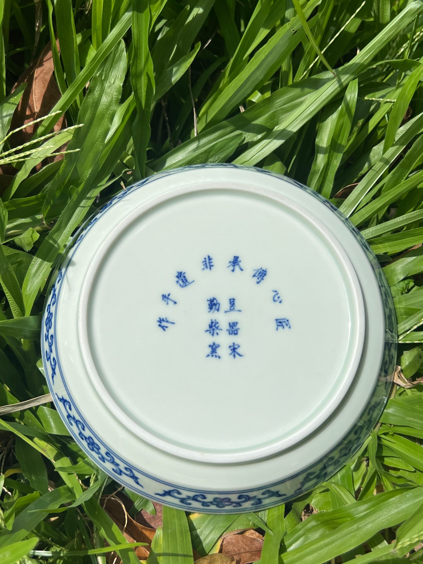 Handcrafted Chinese Hand Painted Chinese Twist Lotus Pattern Blue and White Porcelain Tea Tray Jingdezhen Master Pottery Artwork