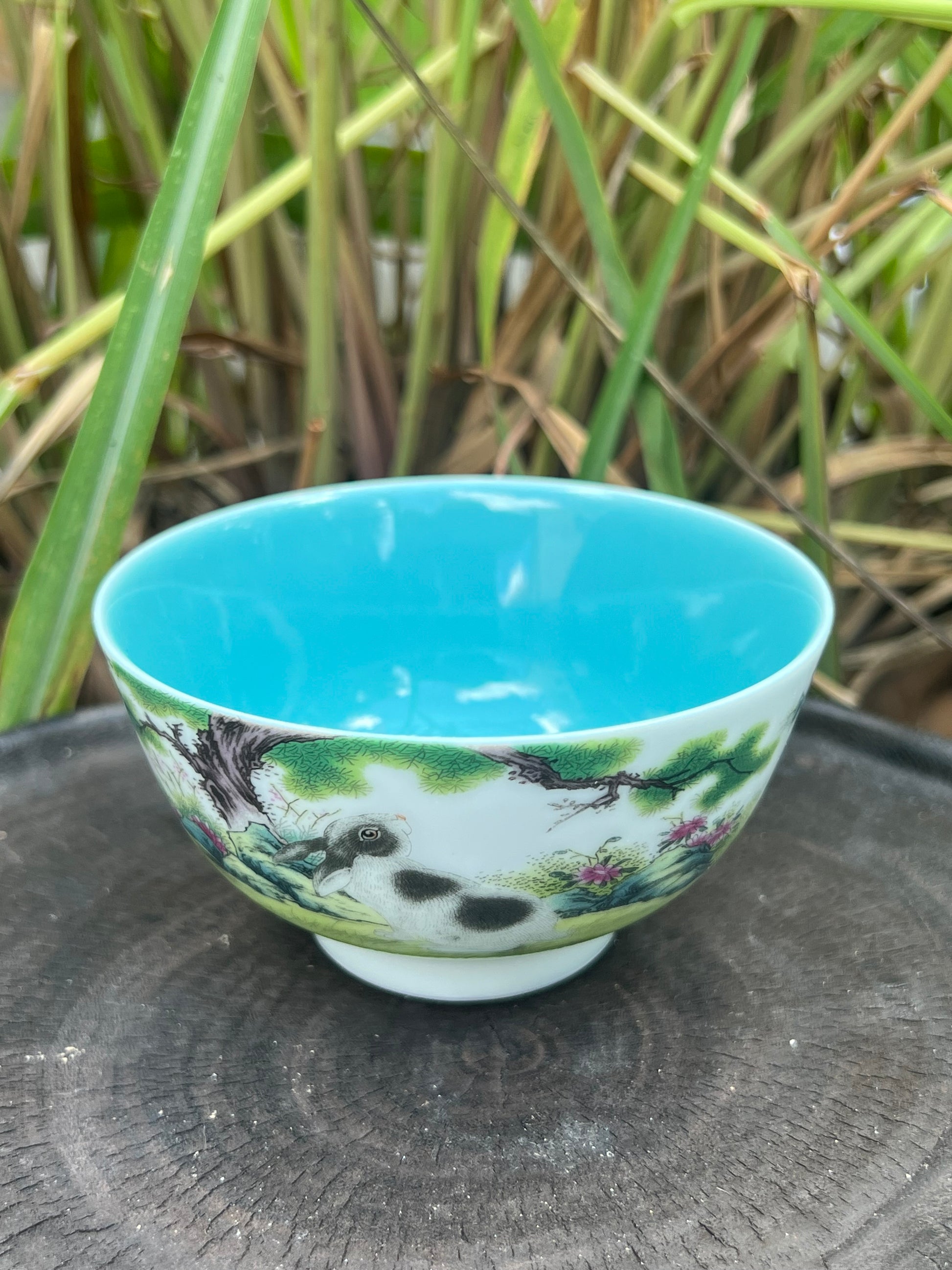 This is a Chinese Jingdezhen enamel  teacup