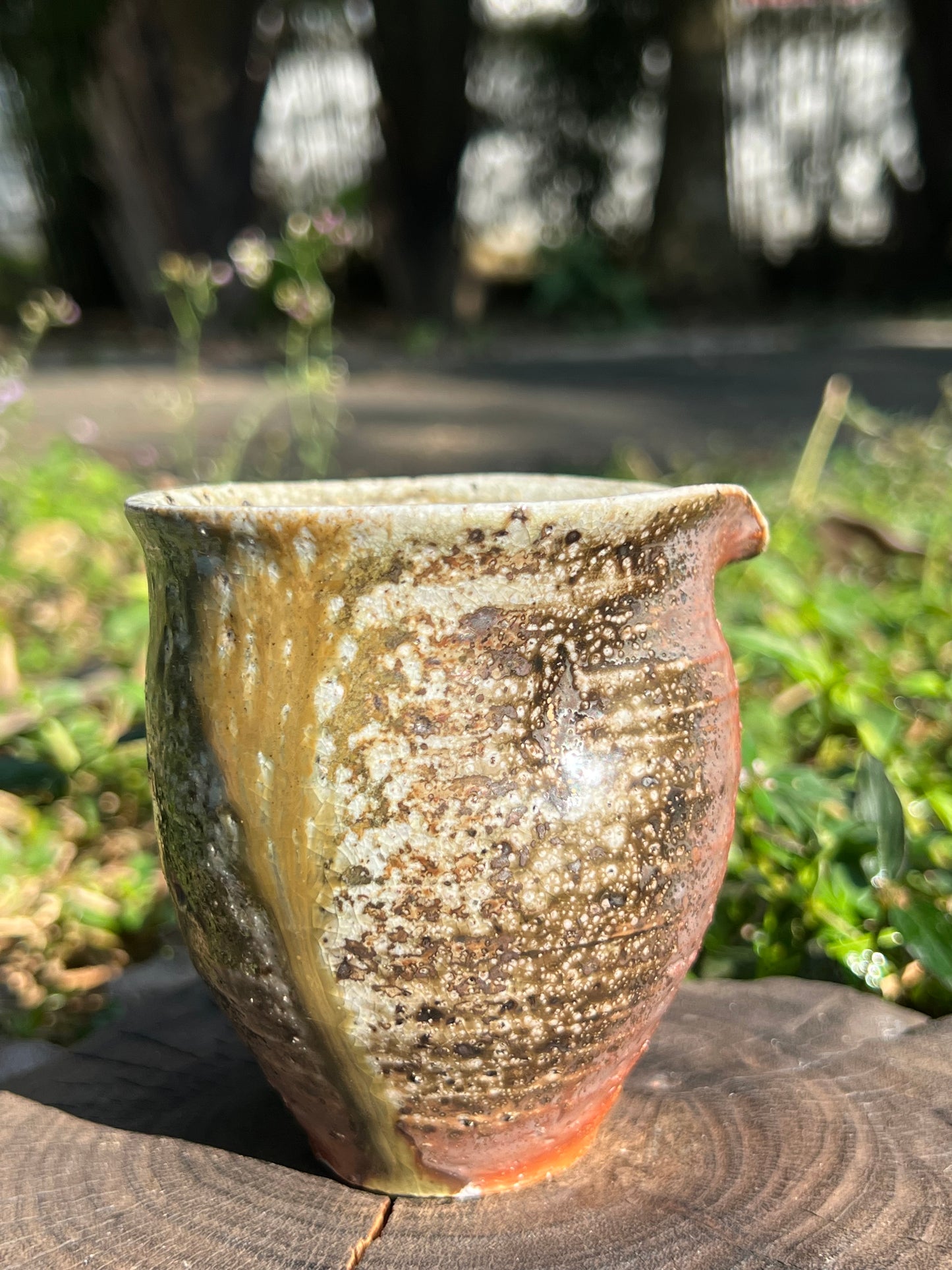 This is a woodfired pottery faircup gongdaobei