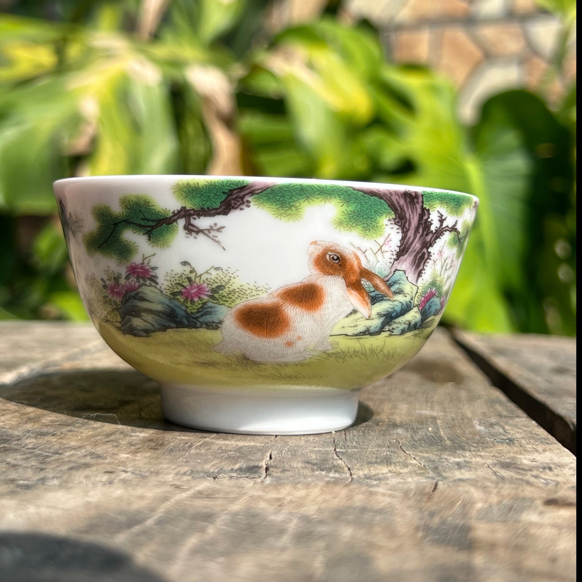 This is a Chinese Jingdezhen enamel  teacup