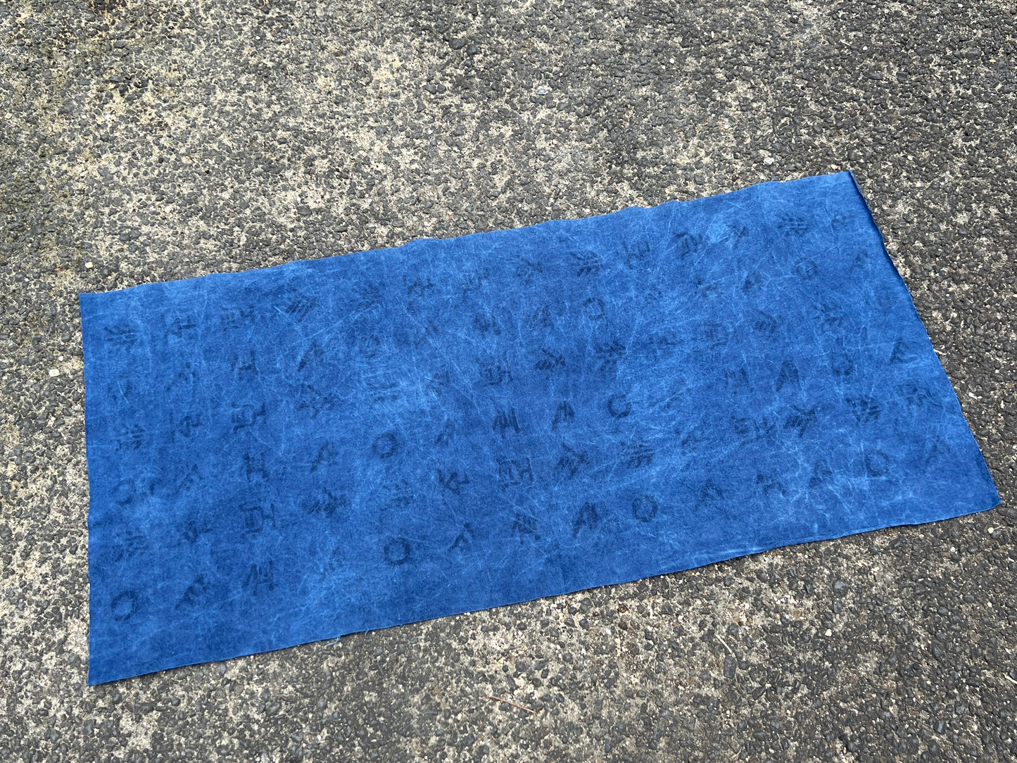 Hand Dyed Indigo Dye Tea Table Cloth Natura Cotton Dye Blue Color Chabu Chaxi