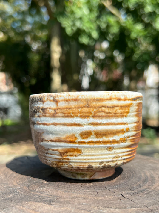 Woodfired Handmade Crude Pottery Teacup Gloss Unique Artwork Chinese Master Pottery Ceramic Japanese Ceramic Tea Ceremony