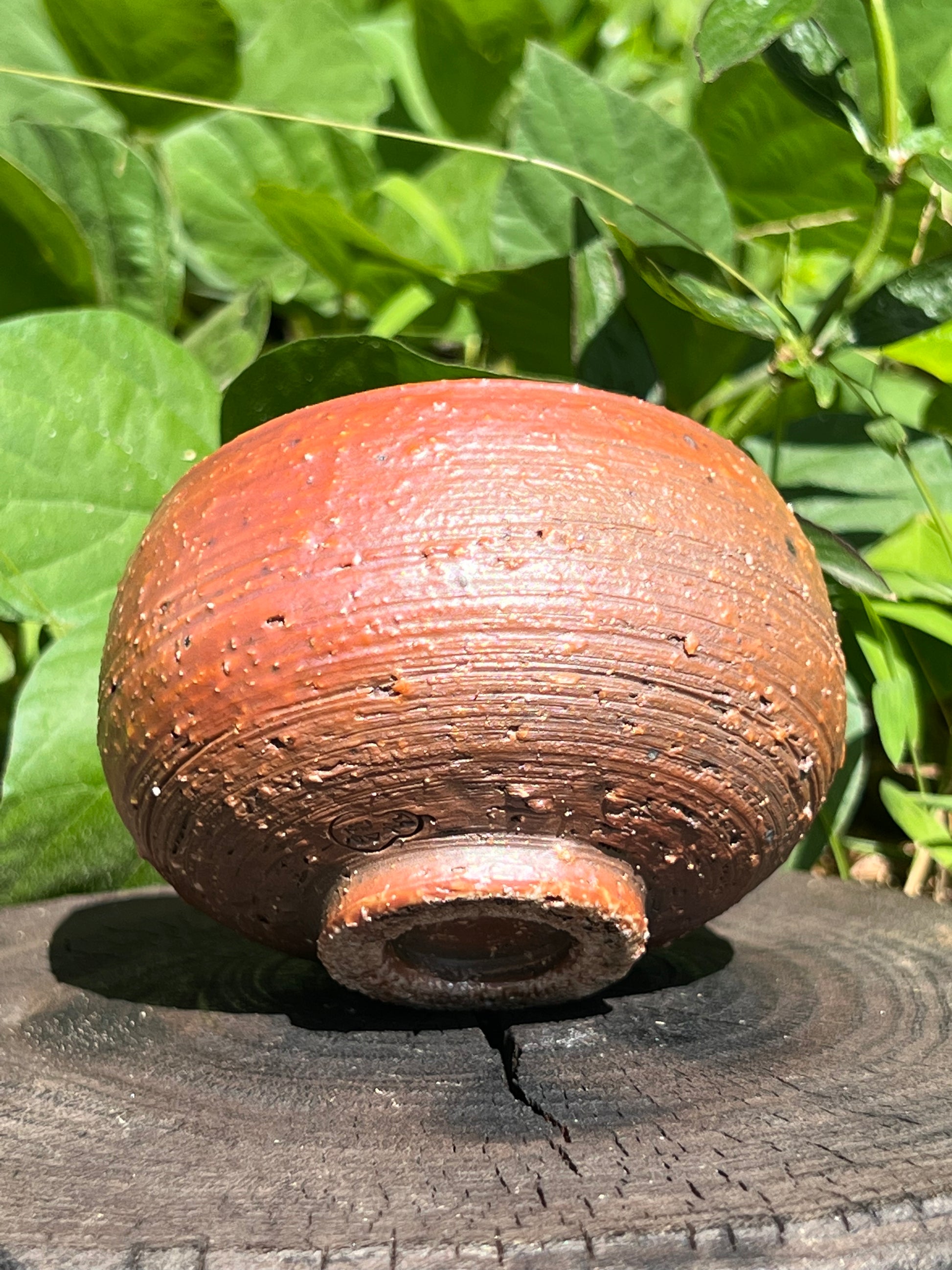 This is a woodfired pottery teacup