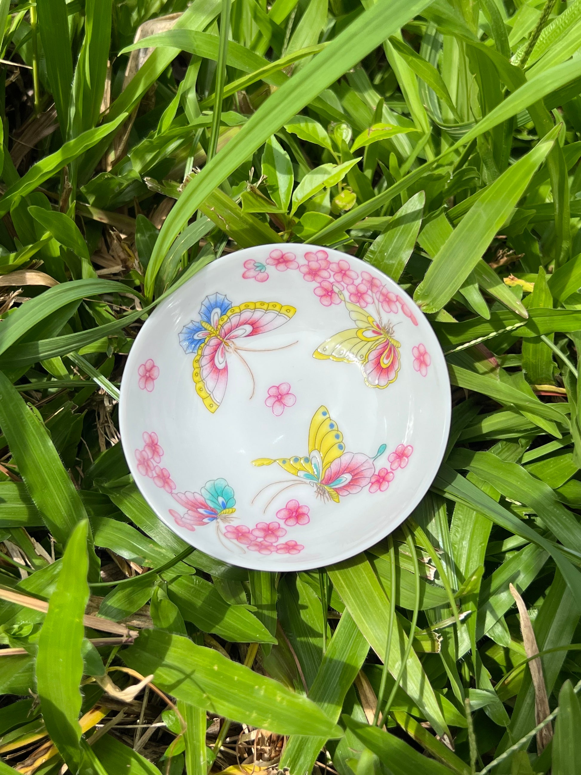 This is a Chinese Jingdezhen enamel teacup.this is a ceramic teacup