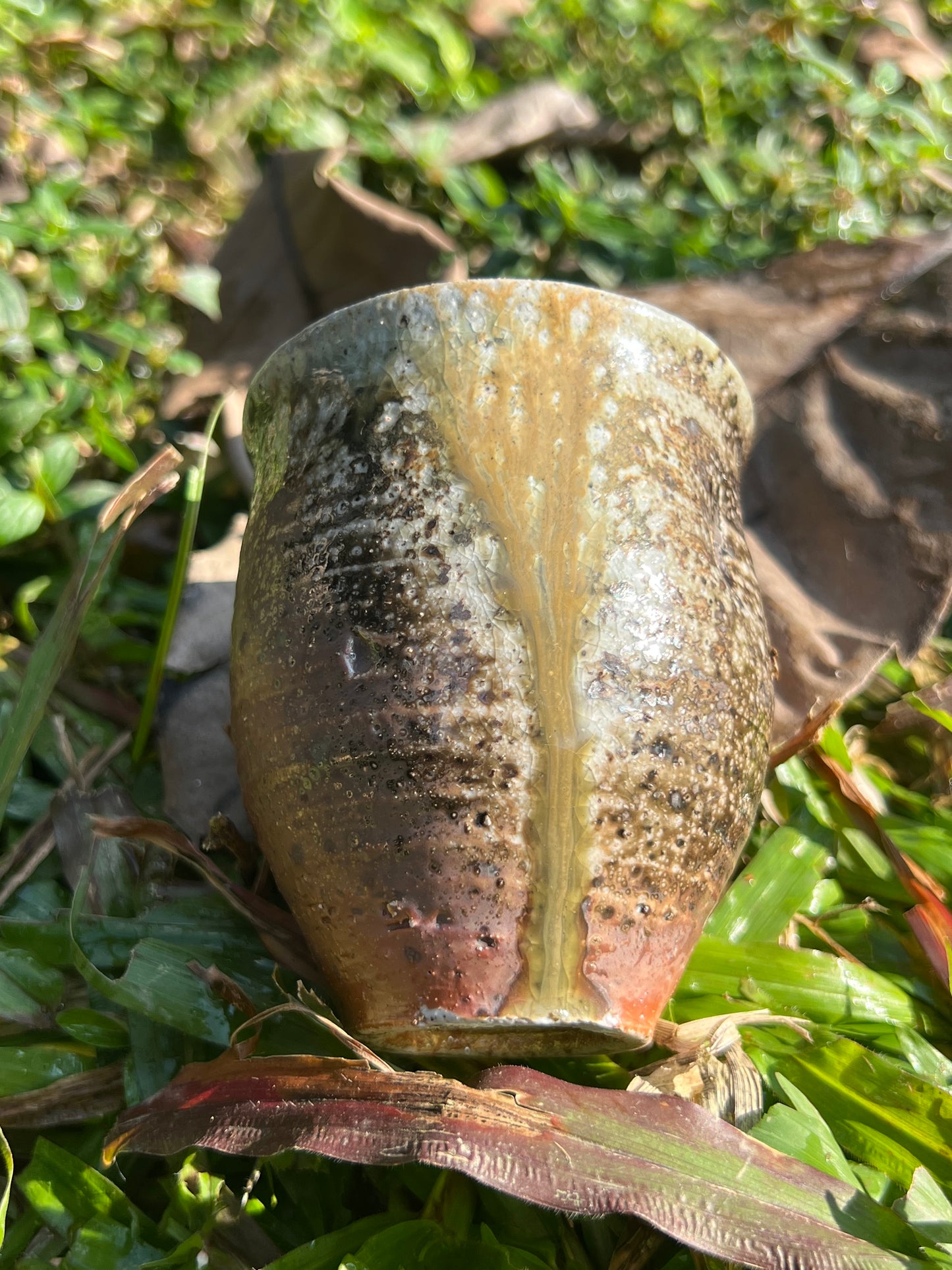 This is a woodfired pottery faircup gongdaobei