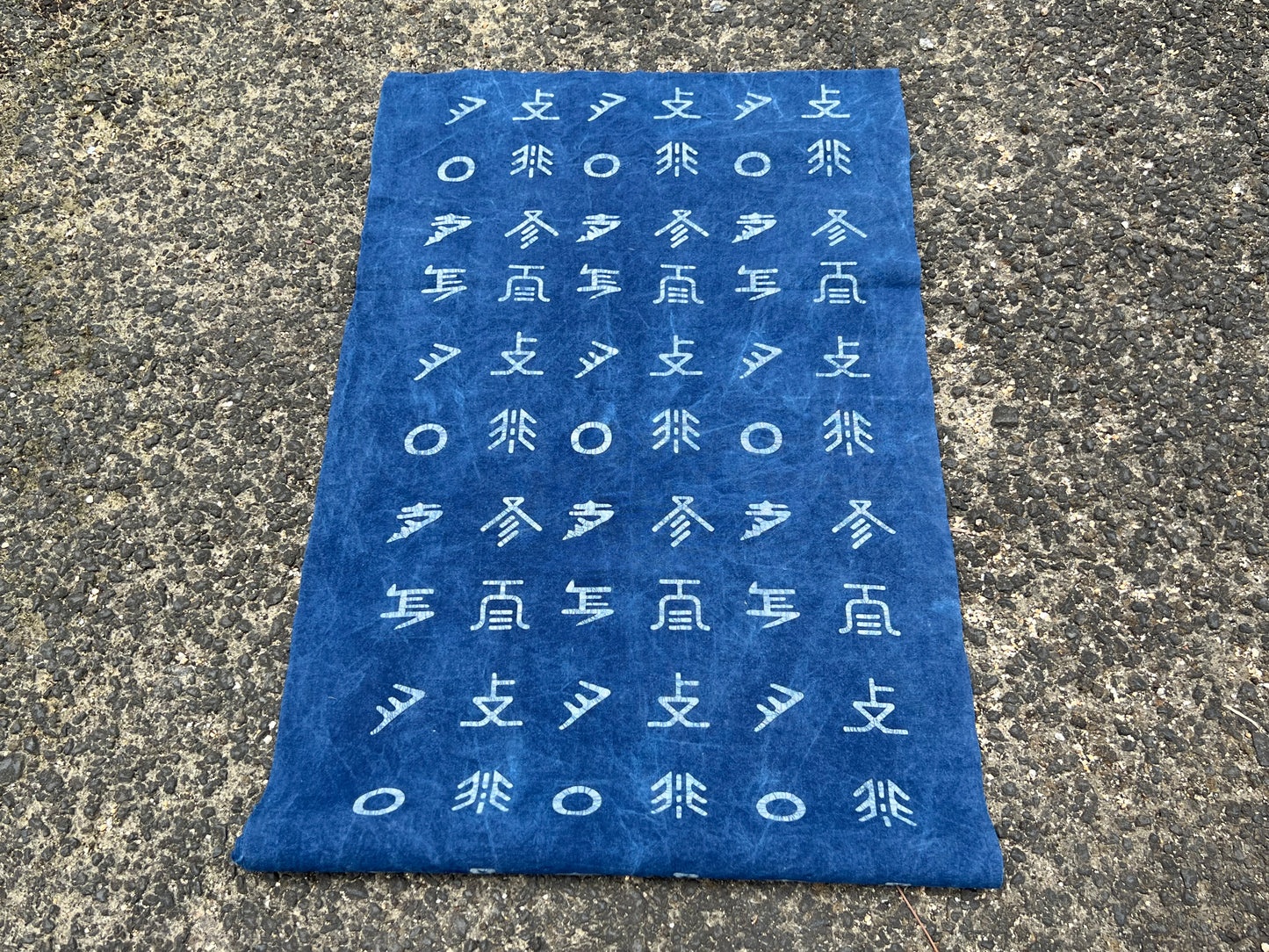 Hand Dyed Indigo Dye Tea Table Cloth Natura Cotton Dye Blue Color Chabu Chaxi