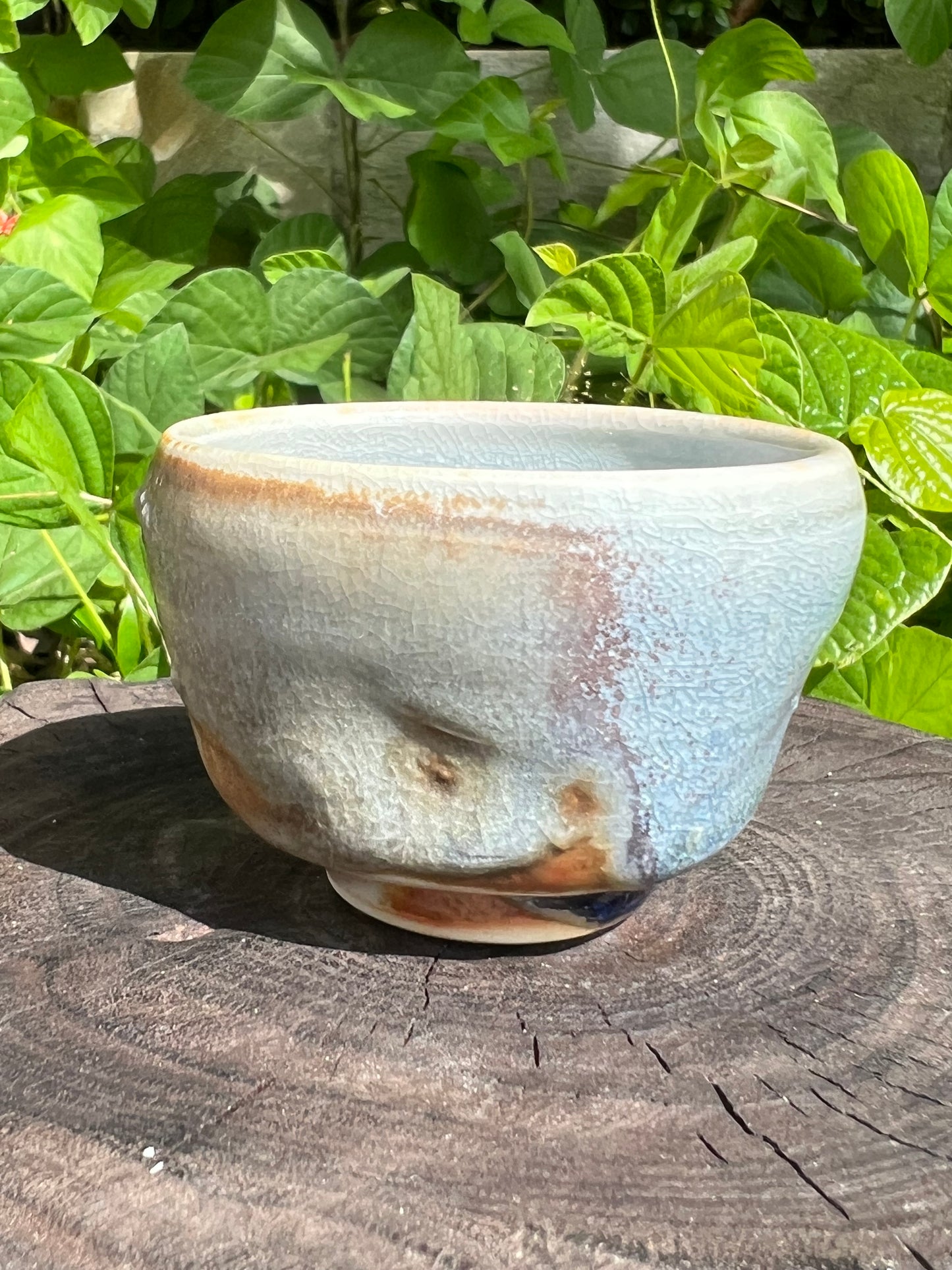 This is a shino ware teacup.this is a shinoyaki teacup