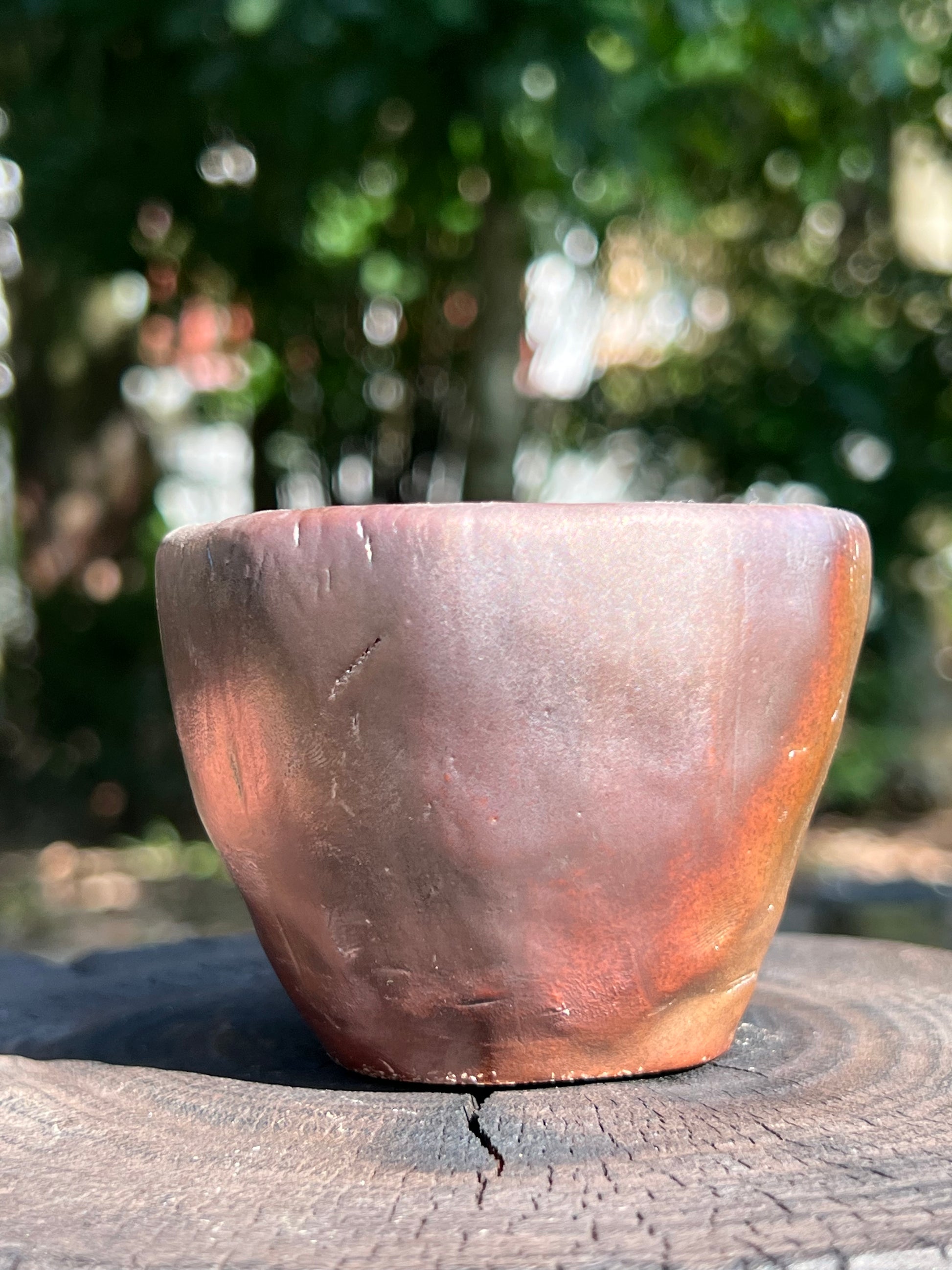 This is a woodfired tietai pottery teacup