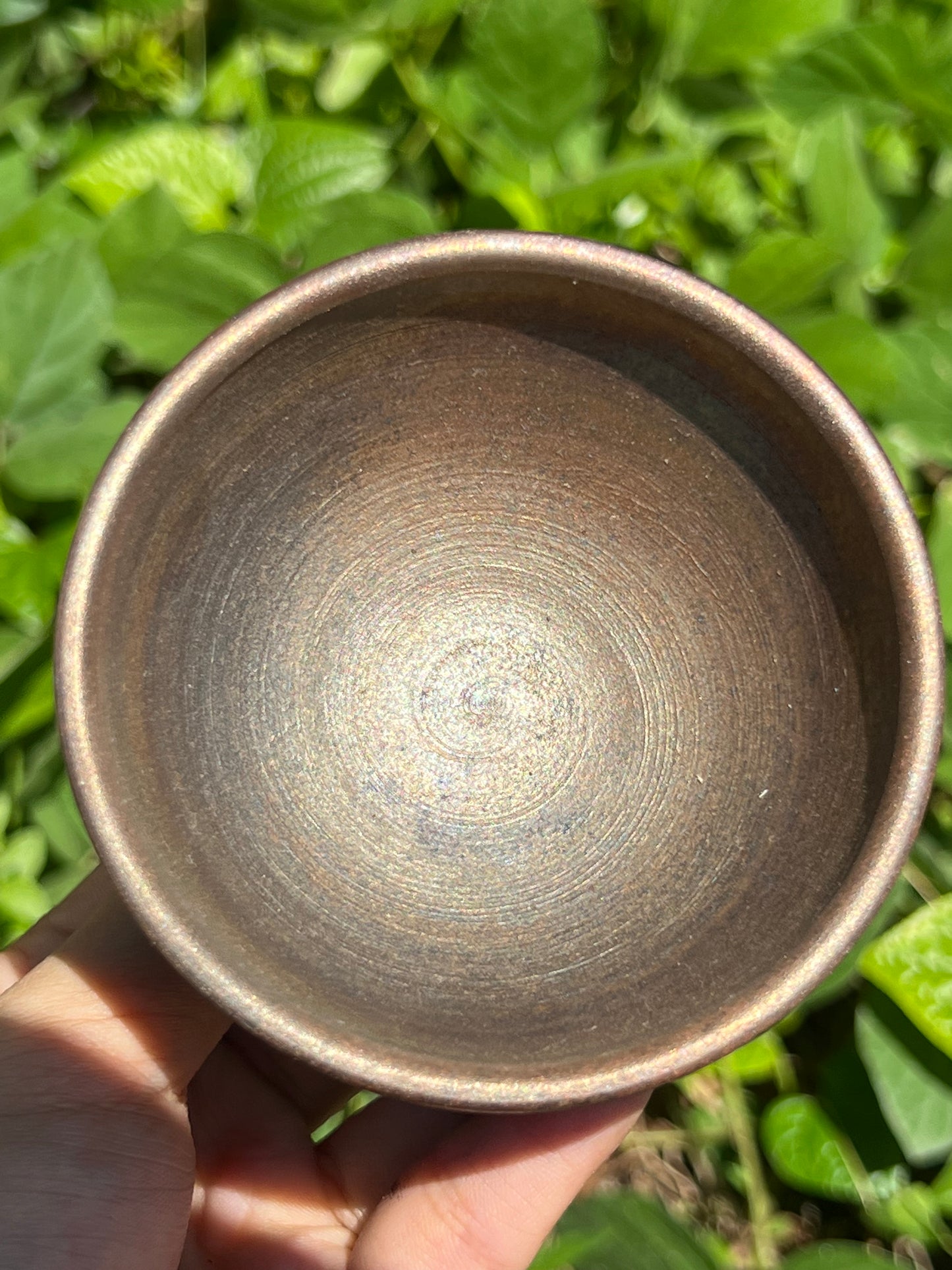 This is a woodfired tietai pottery teacup