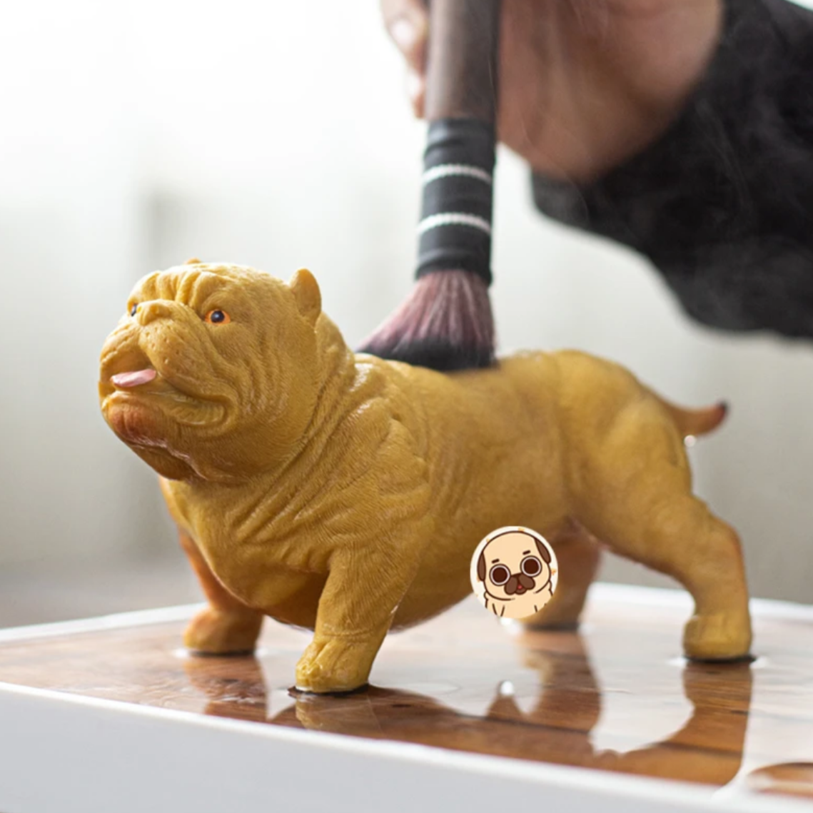 This is a color changing dog teapet.this is a resin teapet