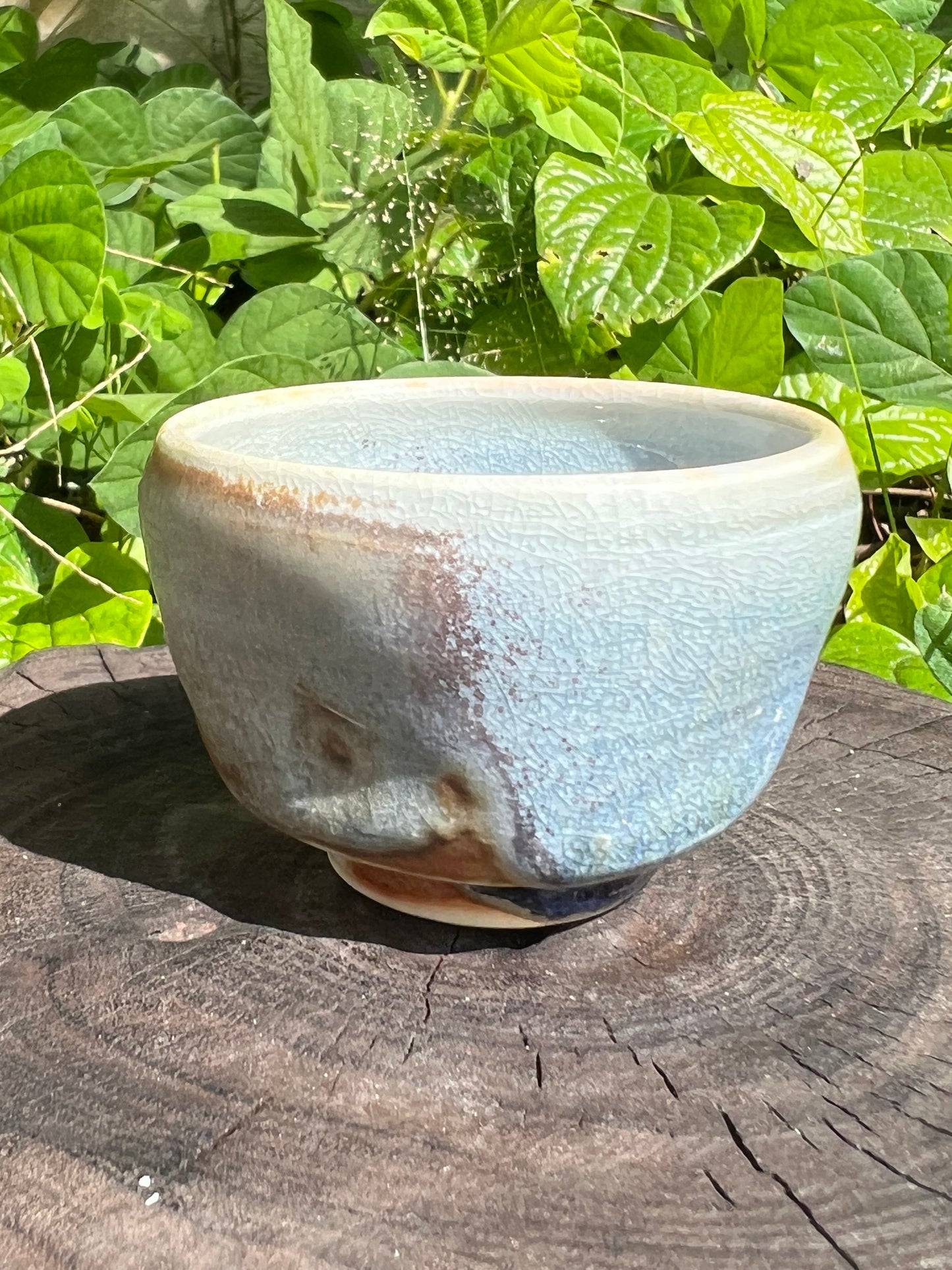 This is a shino ware teacup.this is a shinoyaki teacup