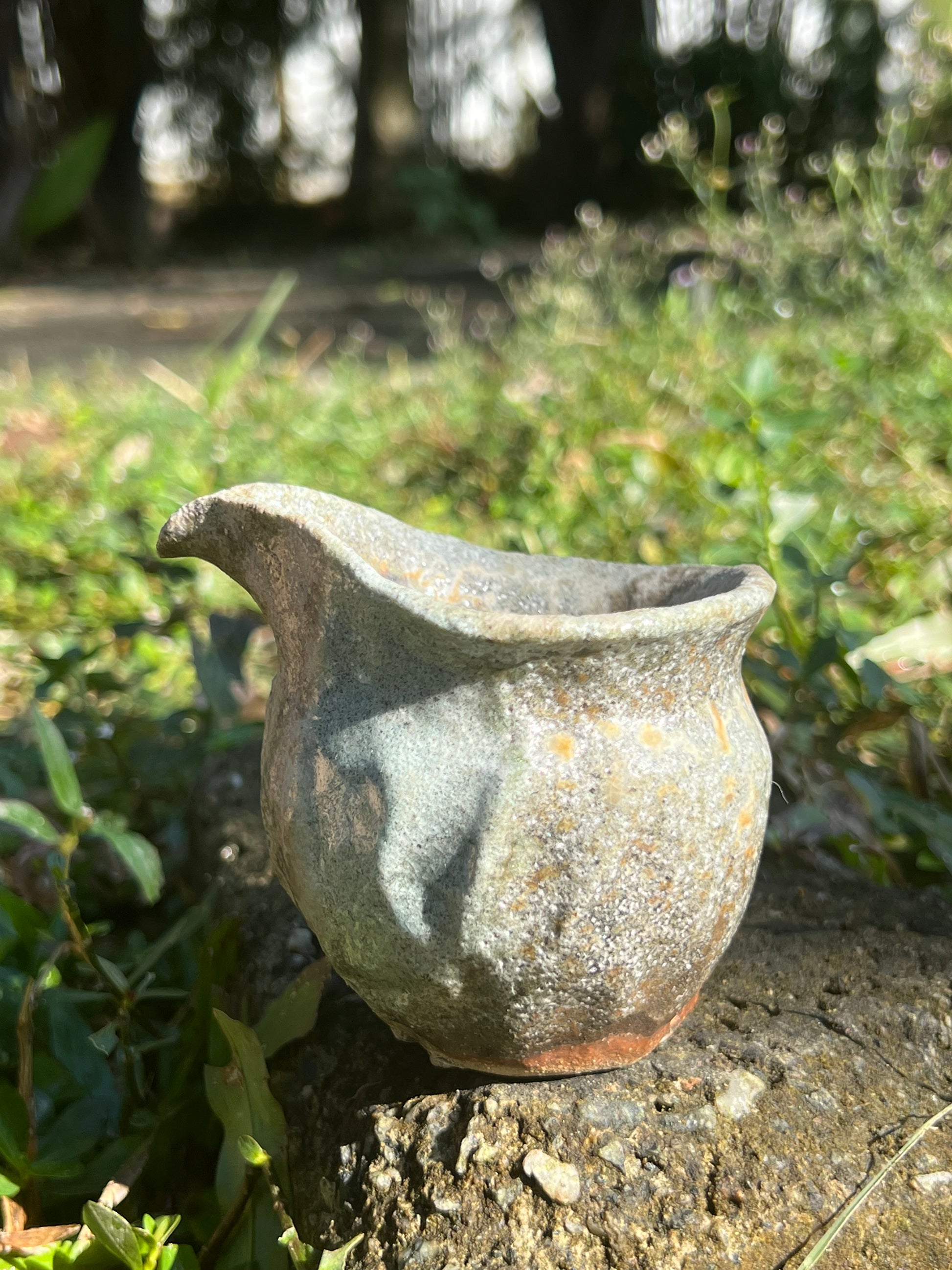 This is a woodfired pottery faircup gongdaobei