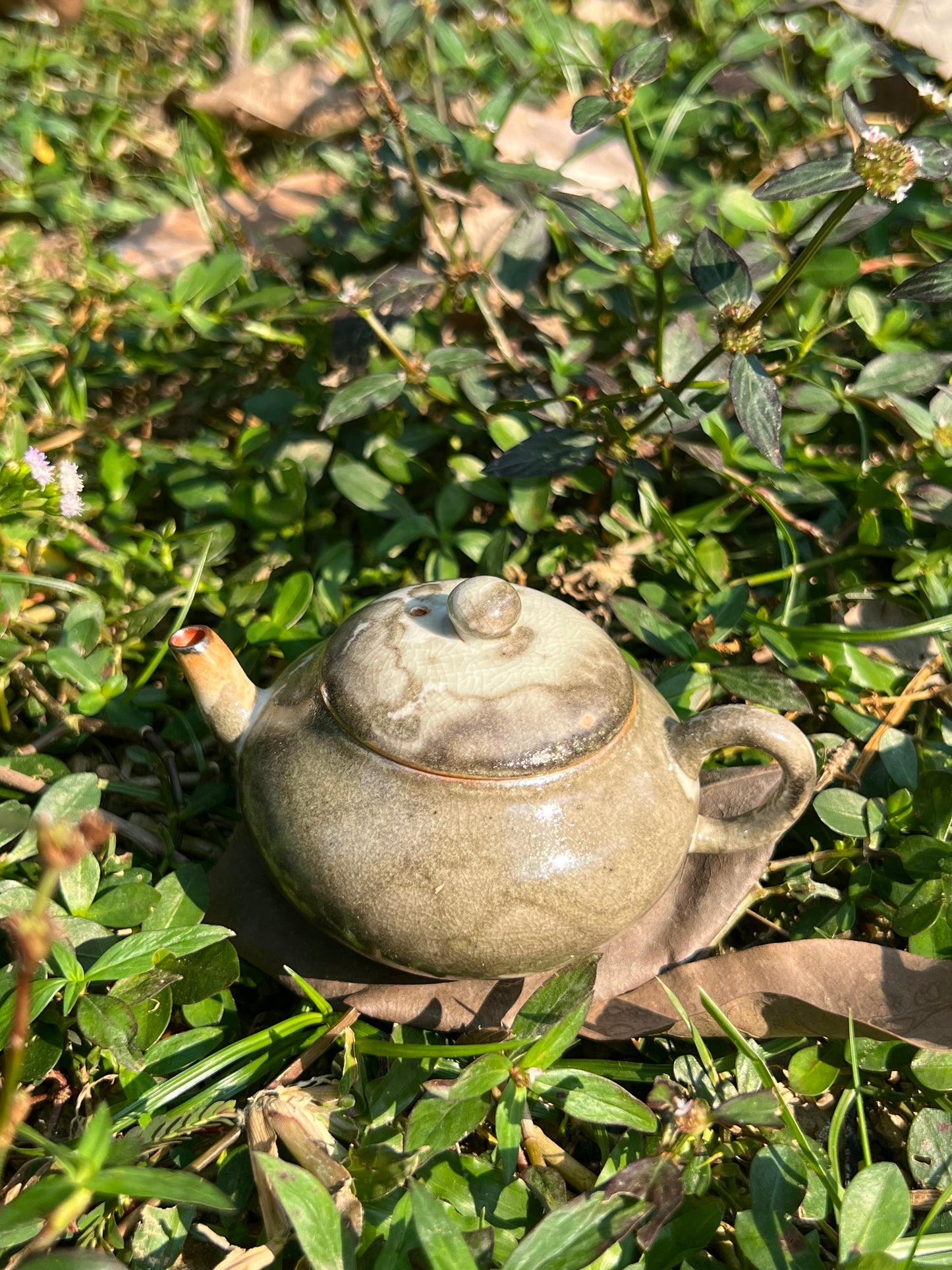 this is a ceramic teapot