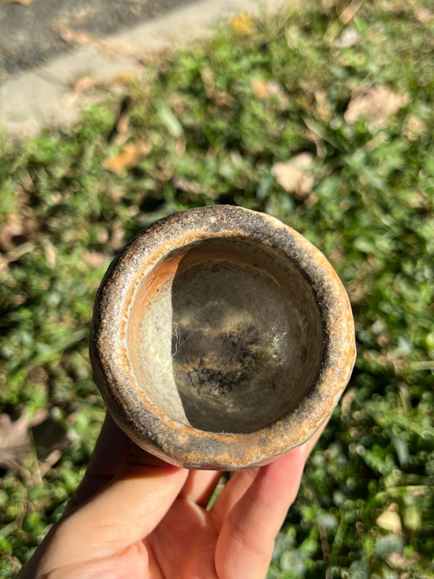 Woodfired Handmade Crude Pottery Teacup Gloss Unique Artwork Chinese Master Pottery Ceramic Japanese Ceramic Tea Ceremony