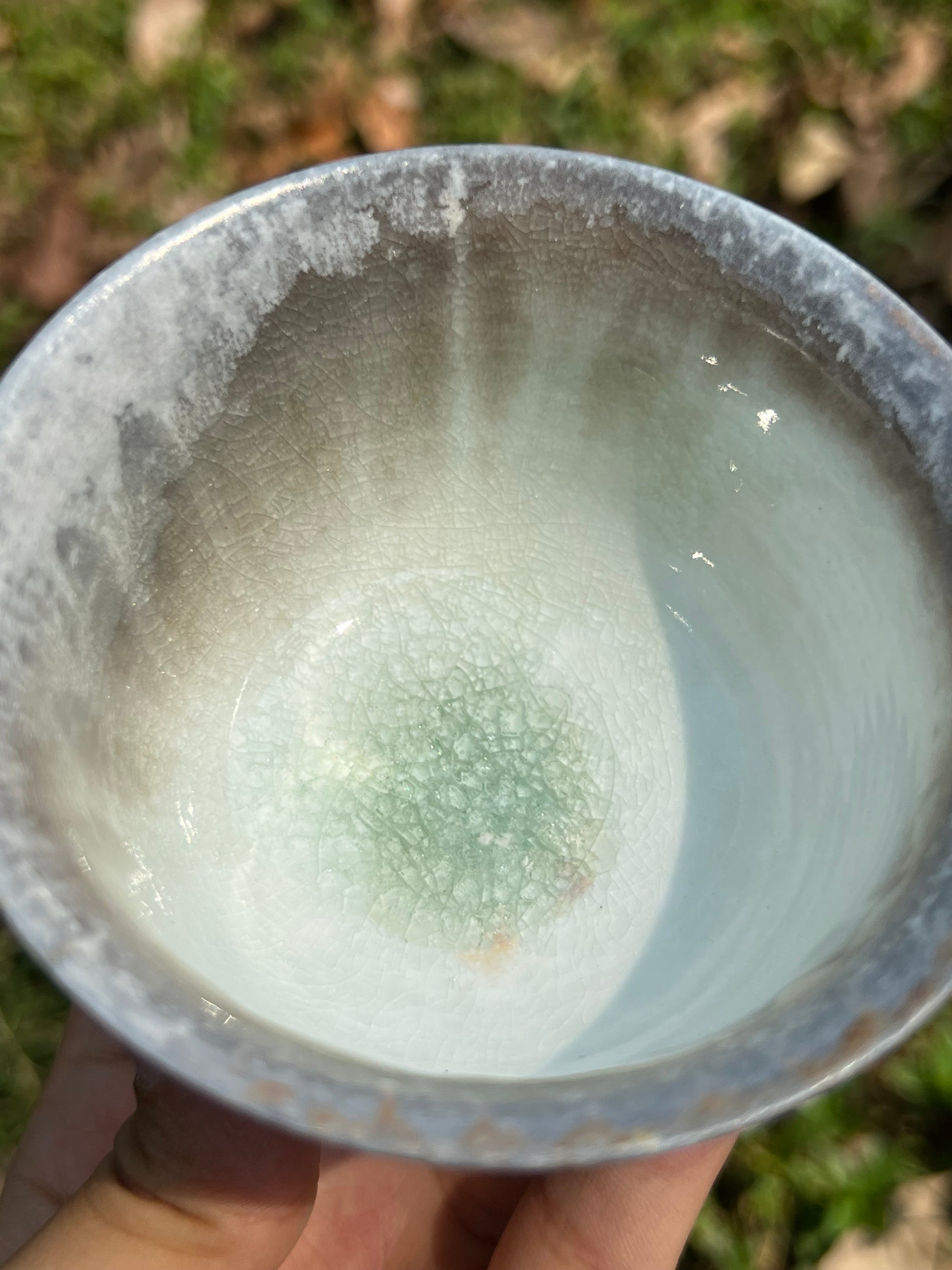 This is a woodfired pottery teapot gaiwan