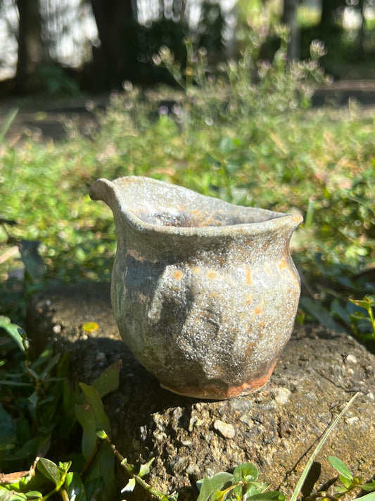 This is a woodfired pottery faircup gongdaobei