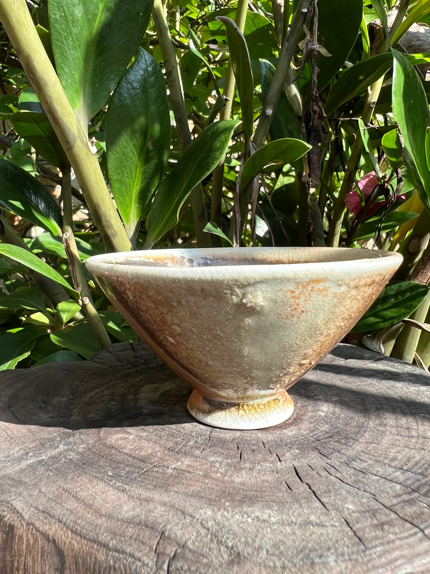 This is a woodfired pottery teacup