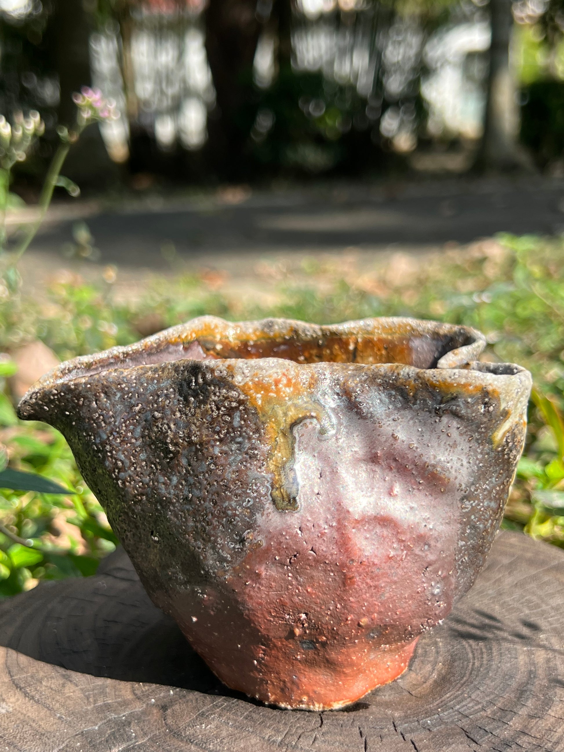 This is a woodfired pottery faircup gongdaobei