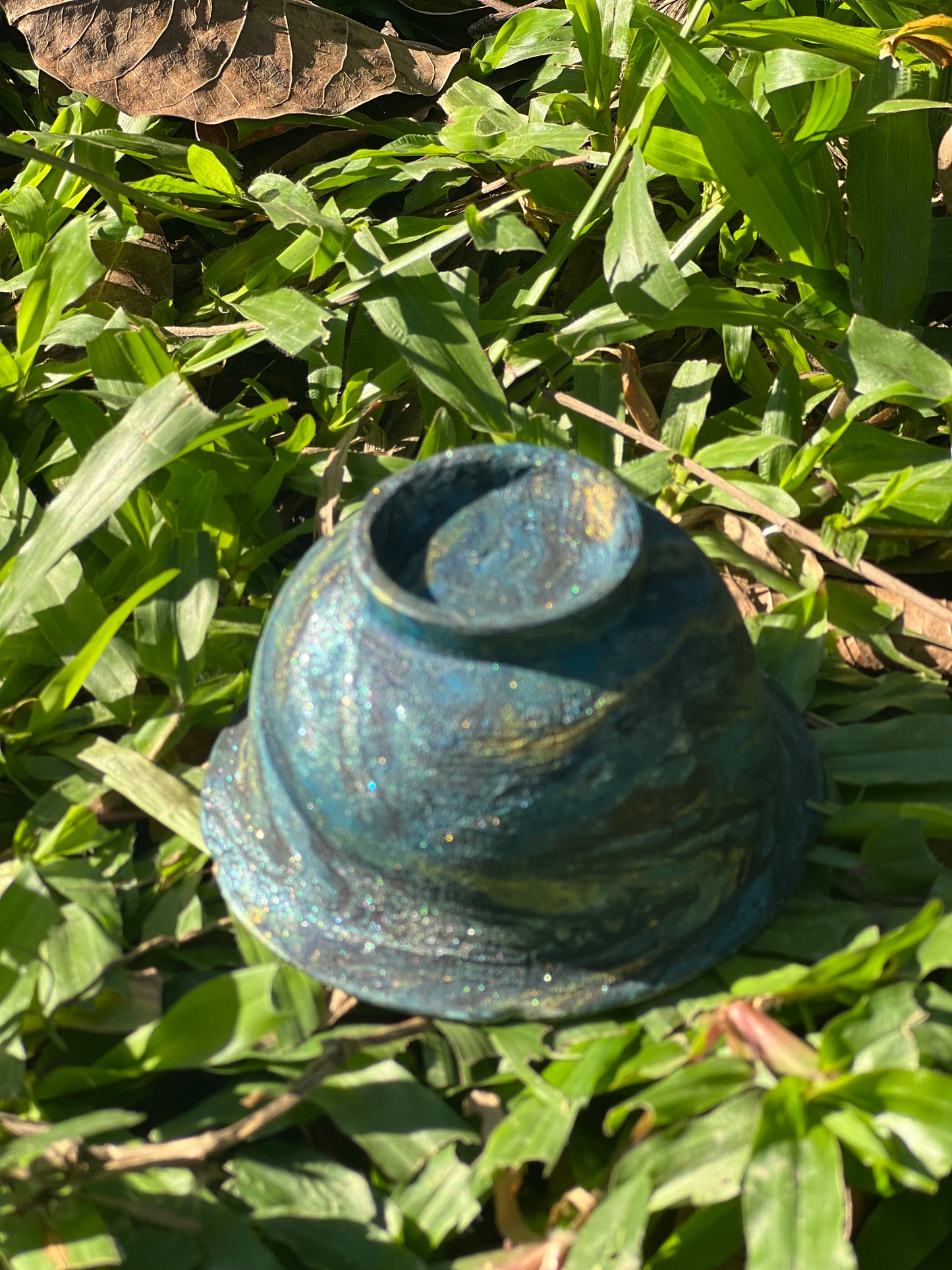 Handcrafted Chinese Lacquer Ware Blue Gaiwan Jingdezhen Pottery Pot Maker Teaware