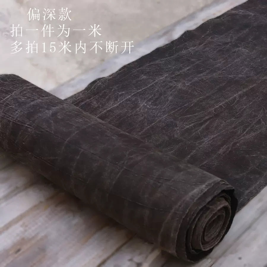 This is a plant-dyed tea mat table cloth