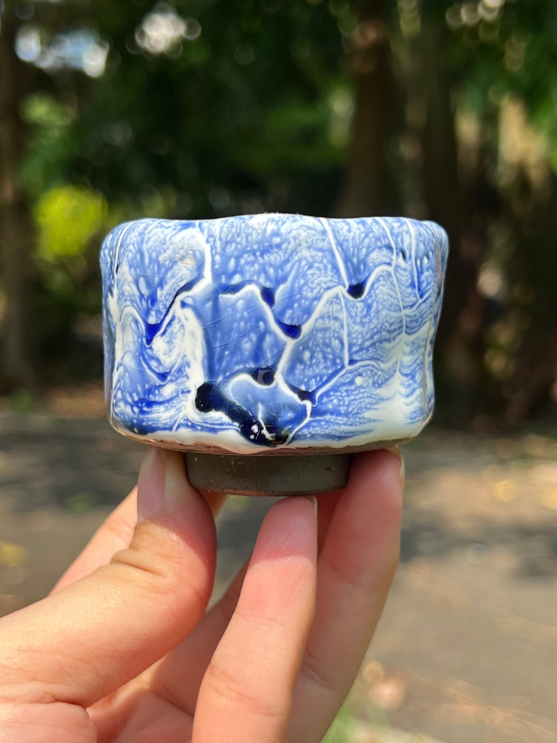 This is a shino ware teacup.this is a shinoyaki teacup