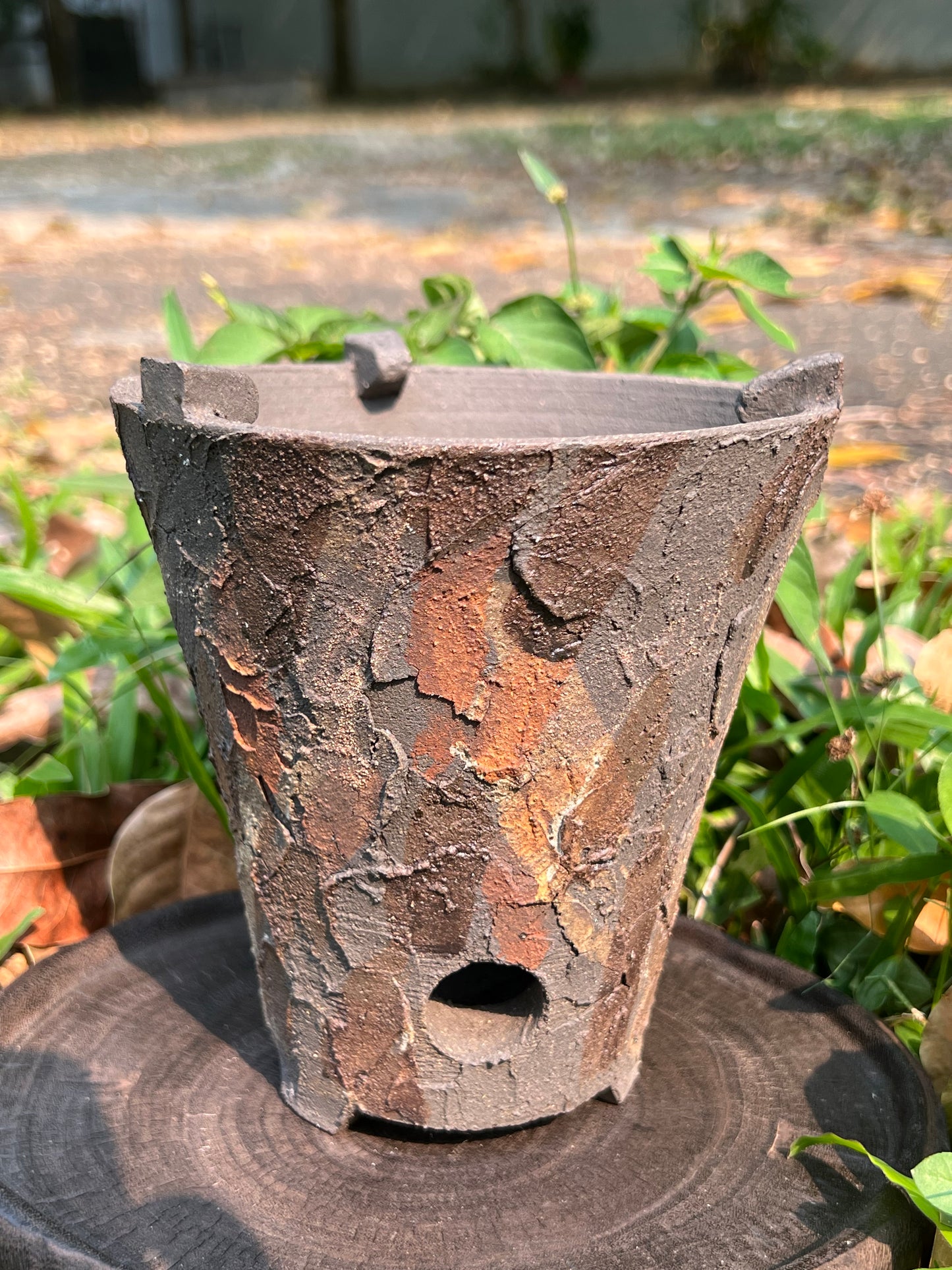 This is a pottery stove