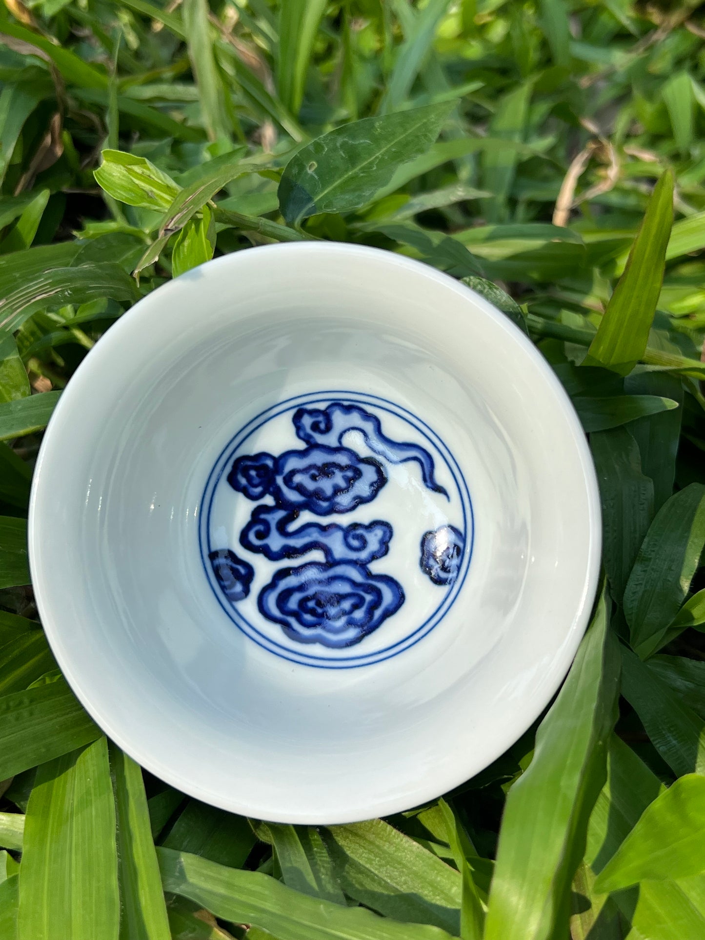 Hand Painted Chinese Phoenix Gaiwan Blue and White Porcelain Teaware Jingdezhen Master Ceramic Artwork