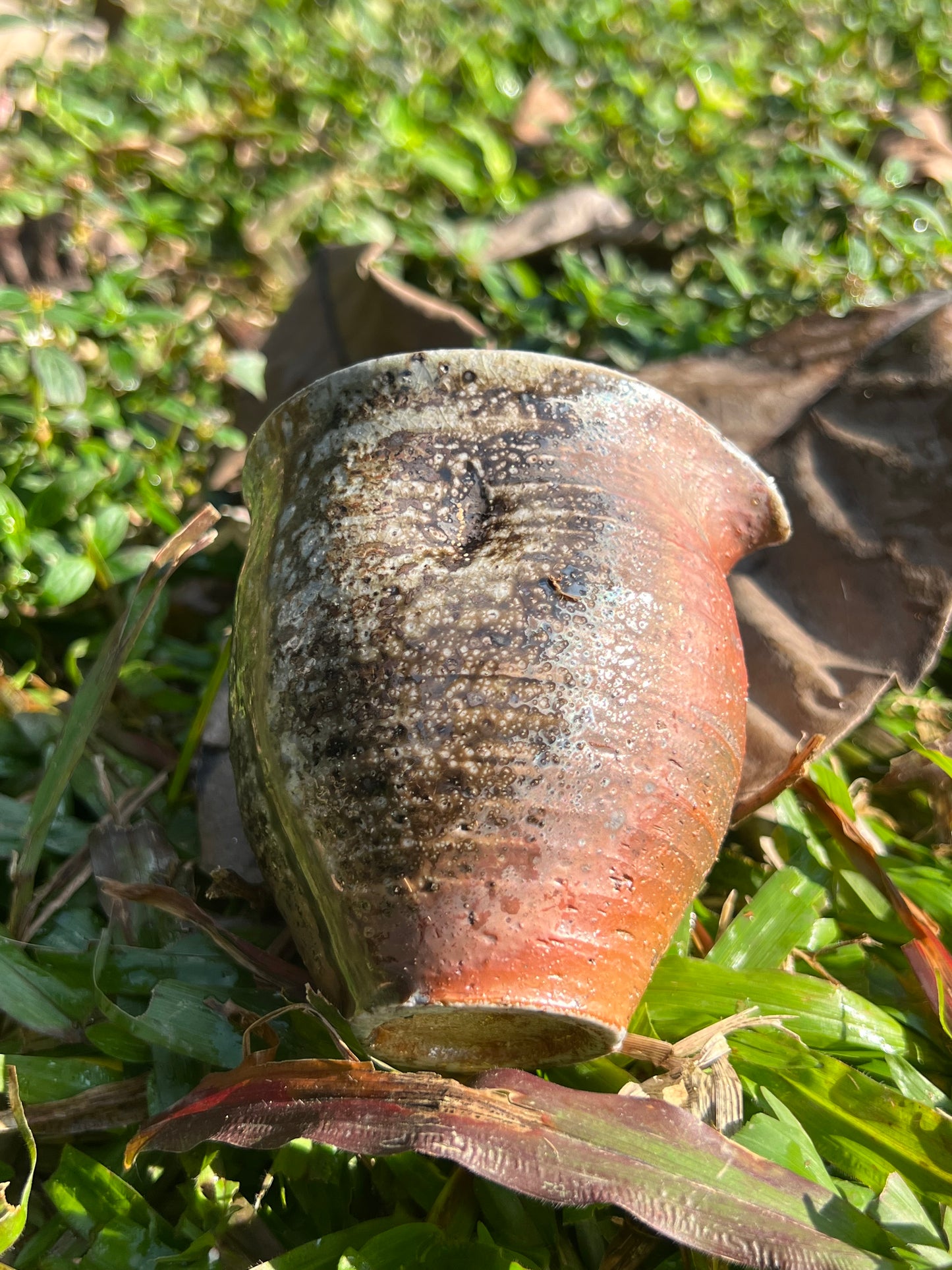 This is a woodfired pottery faircup gongdaobei