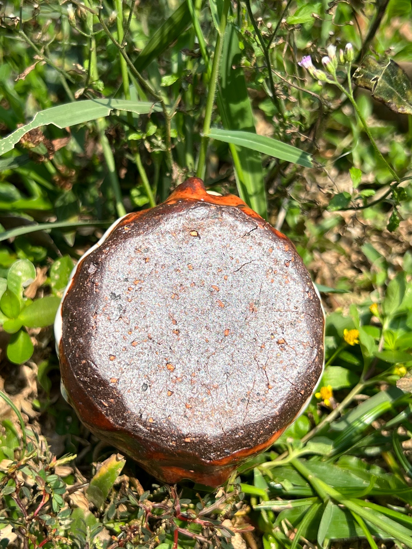 This is a shino ware teacup.this is a shinoyaki teacup