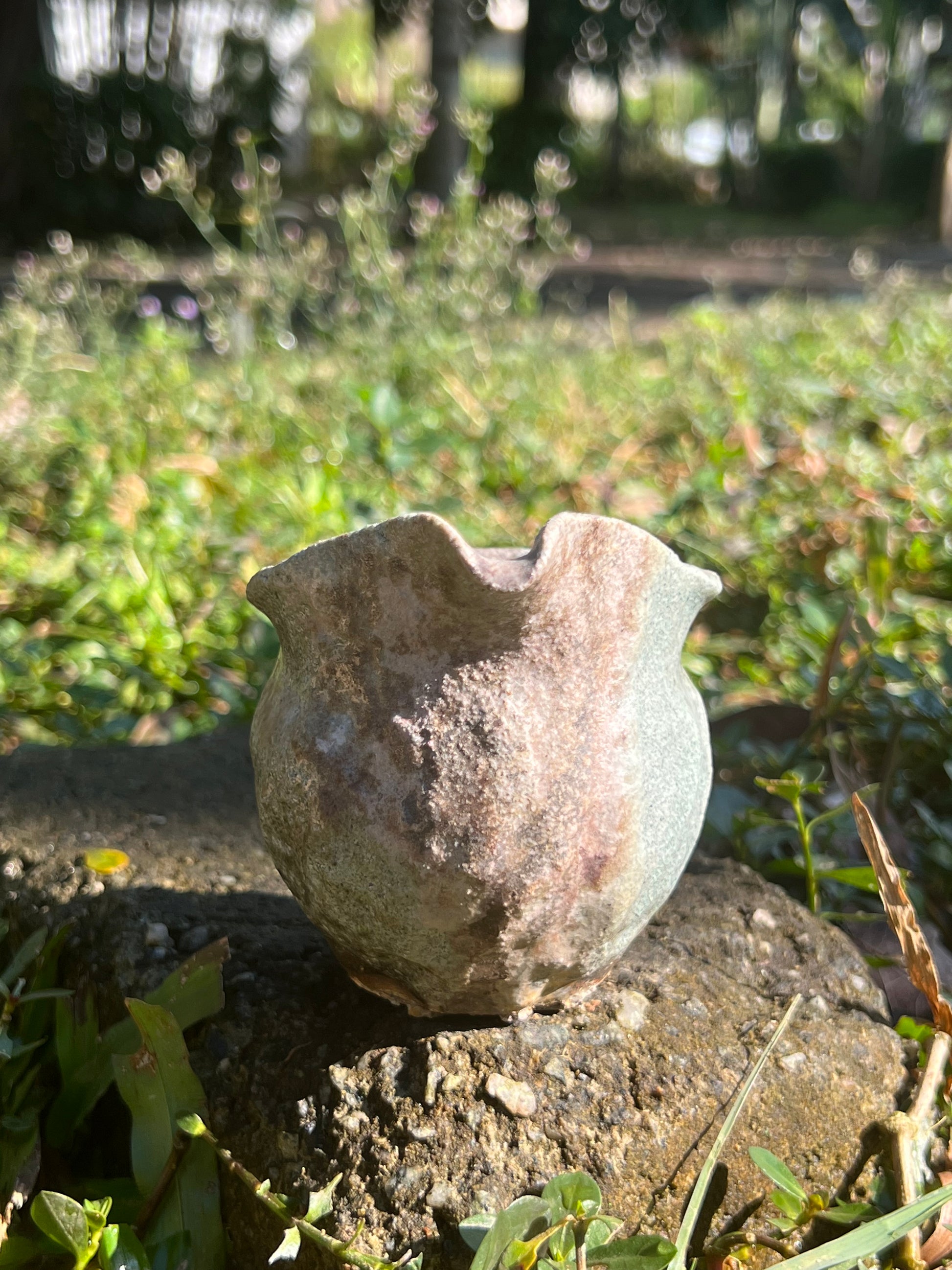 This is a woodfired pottery faircup gongdaobei