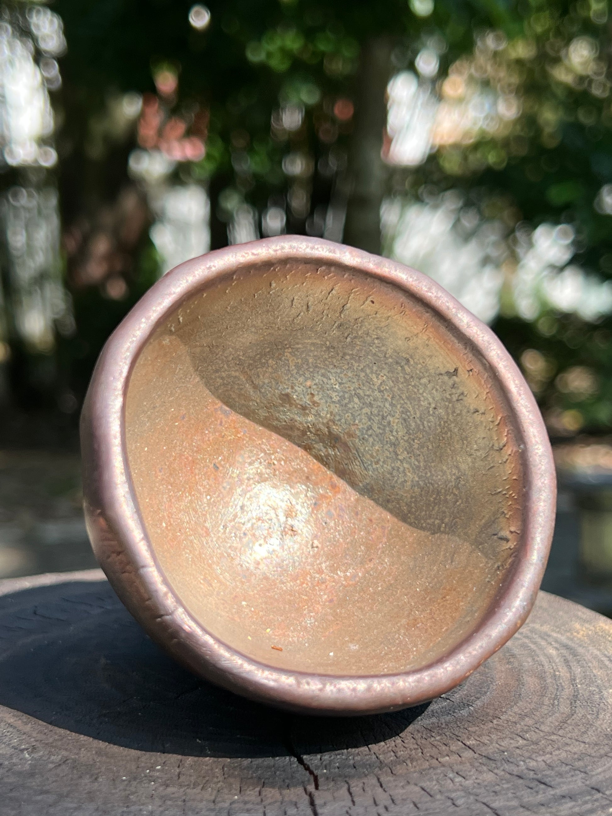 This is a woodfired tietai pottery teacup