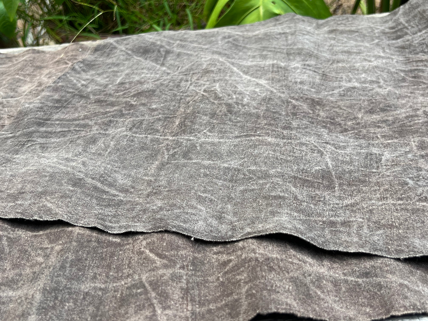 Hand-dyed Plant Rubbing Tea Table Cloth Natural Dyed Mud Dyed Antique Style Chabu Chaxi