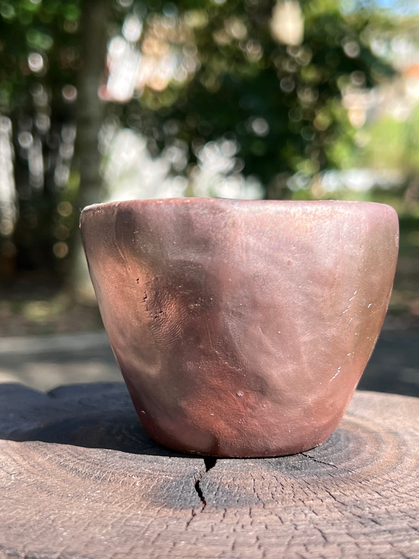 This is a woodfired tietai pottery teacup