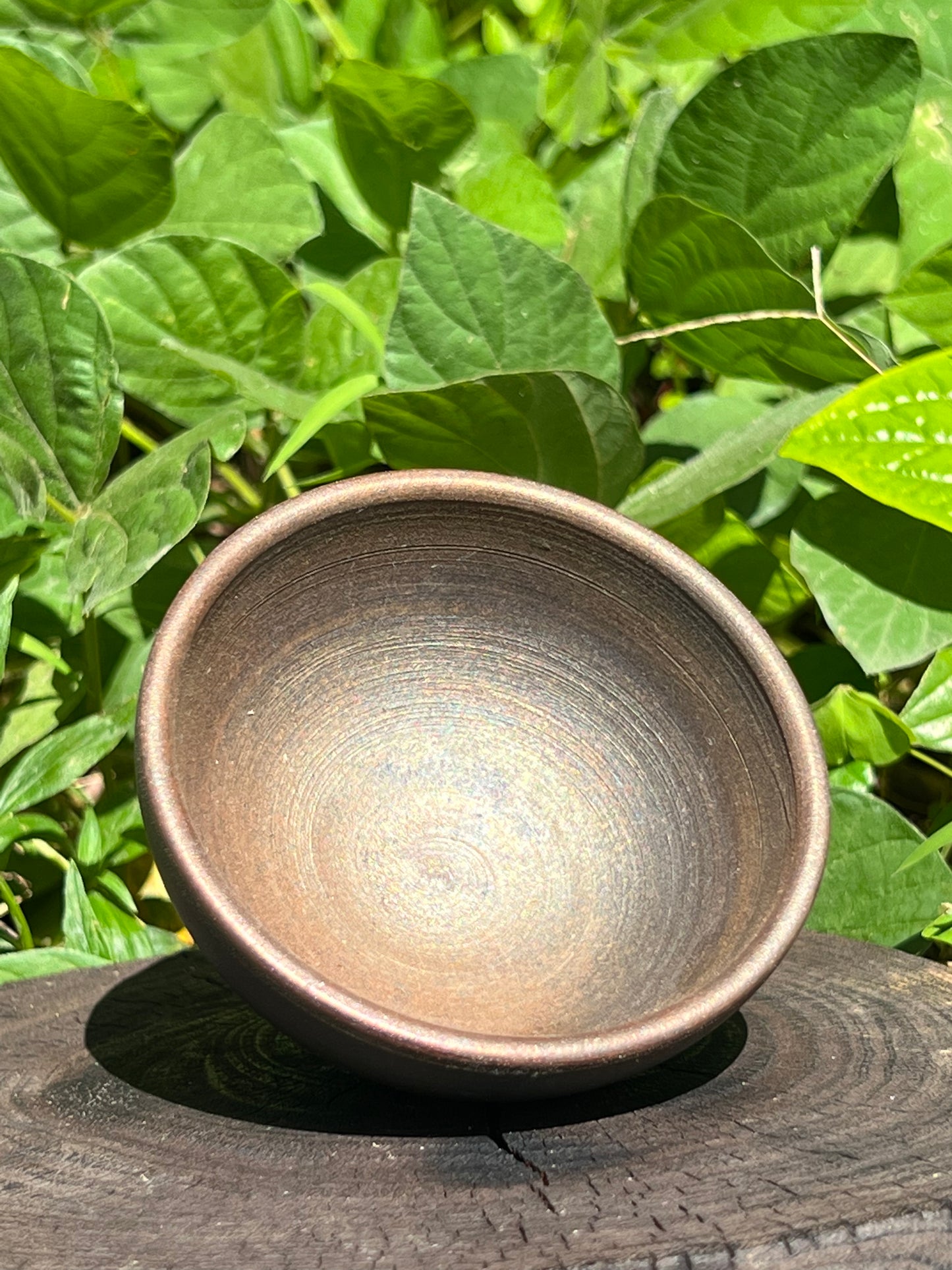 This is a woodfired tietai pottery teacup