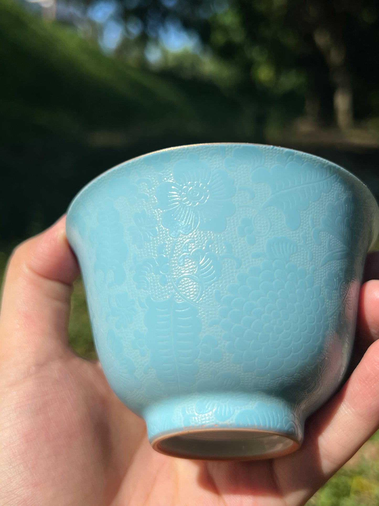 Hand Painted Chinese Butterfly Gaiwan Jingdezhen Master Ceramic Artwork