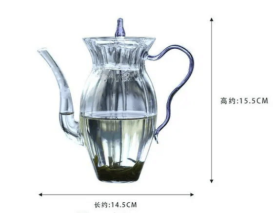 This is a glass teapot