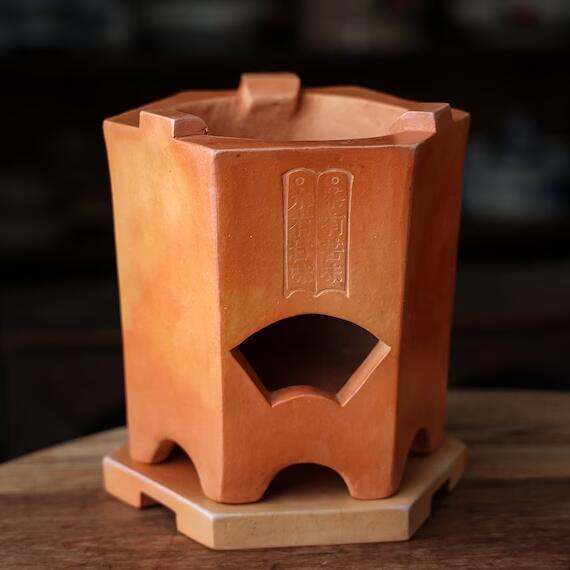 This is a pottery stove