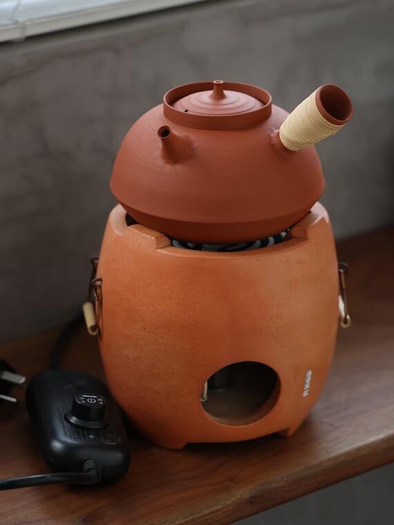 This is a pottery kettle