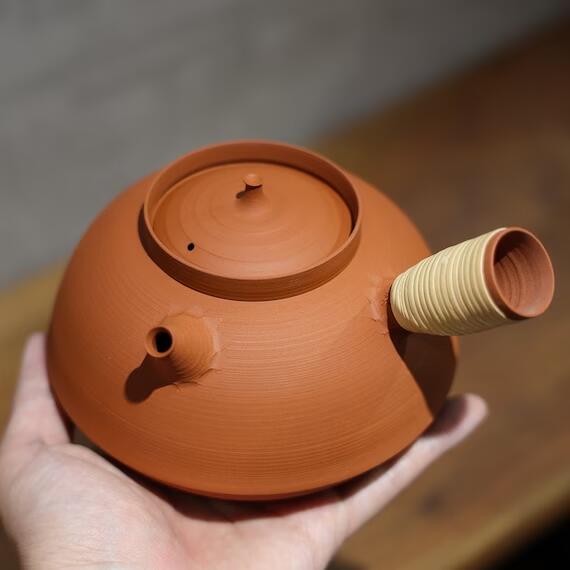 This is a pottery kettle