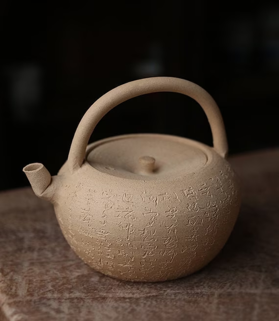 This is a pottery kettle