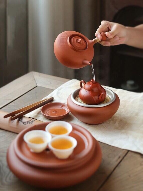 This is a pottery kettle