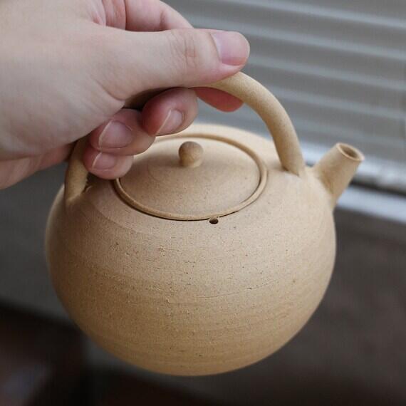 This is a pottery kettle