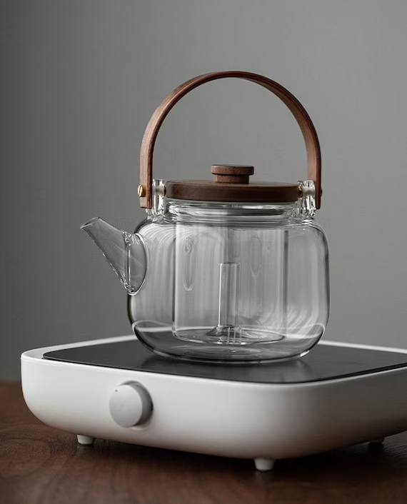 This is a glass kettle