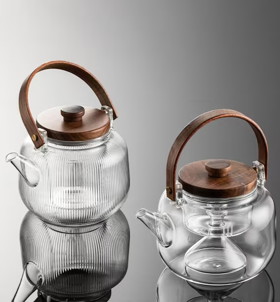 This is a glass kettle