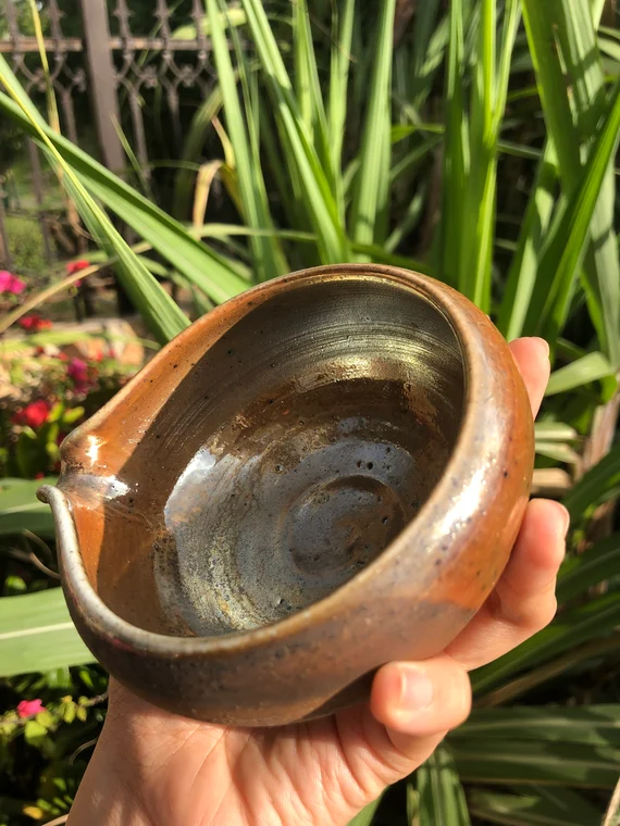 This is a woodfired pottery faircup gongdaobei