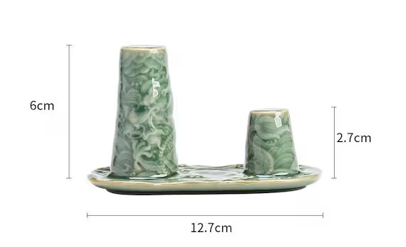 This is a Yue kiln celadon pot crack