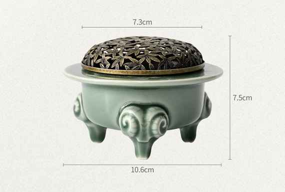 This is a Yue kiln celadon incense burner